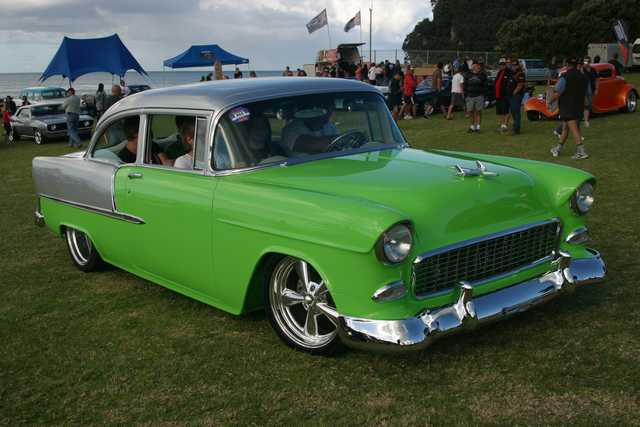 Beach Hop 55 Chevy top 5 MyRideisMecom got in touch with Noddy Watts the