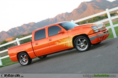 Melvin's Supercharged, True-Flamed Silverado Crew Cab | MyRideisMe.com